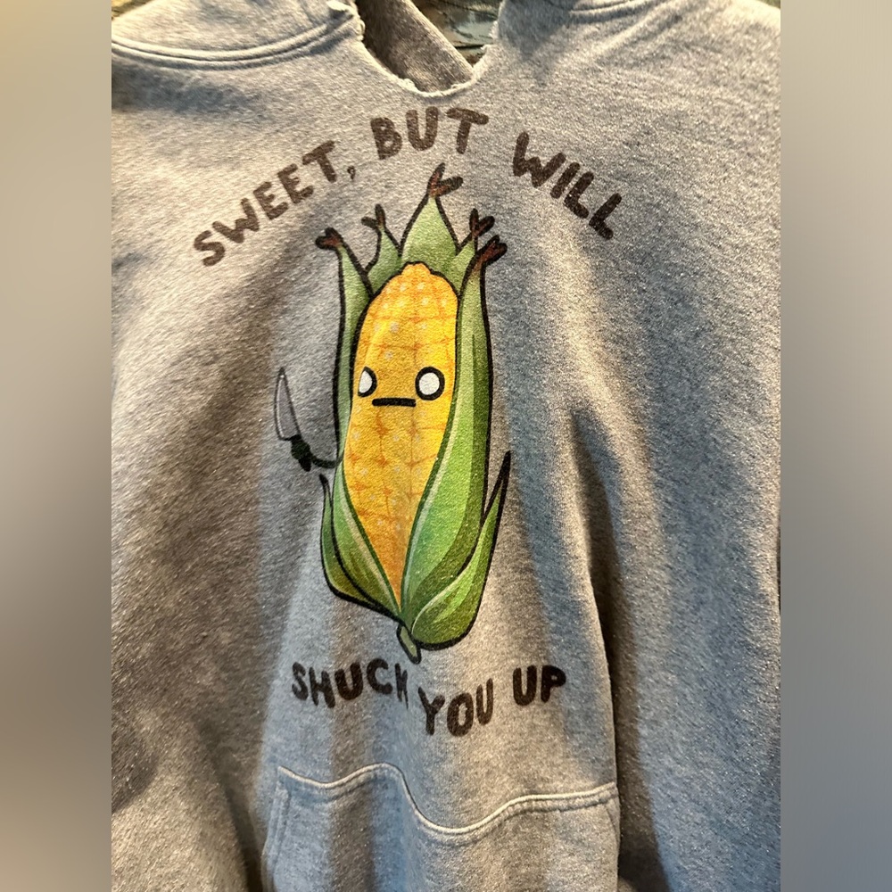 EUC funny Look Human hoodie. Size XL